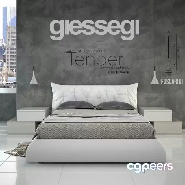 3ds Max Free – Tender bed set