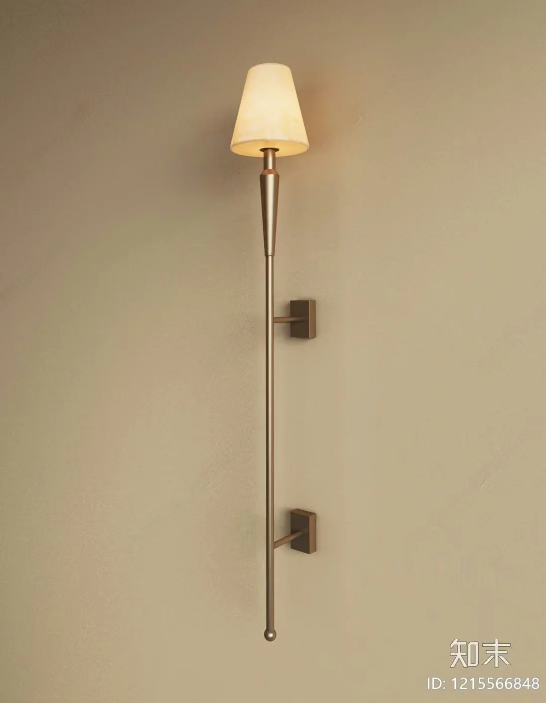 Gold Light Fixture 3D Model – 17272 – VRAY Render