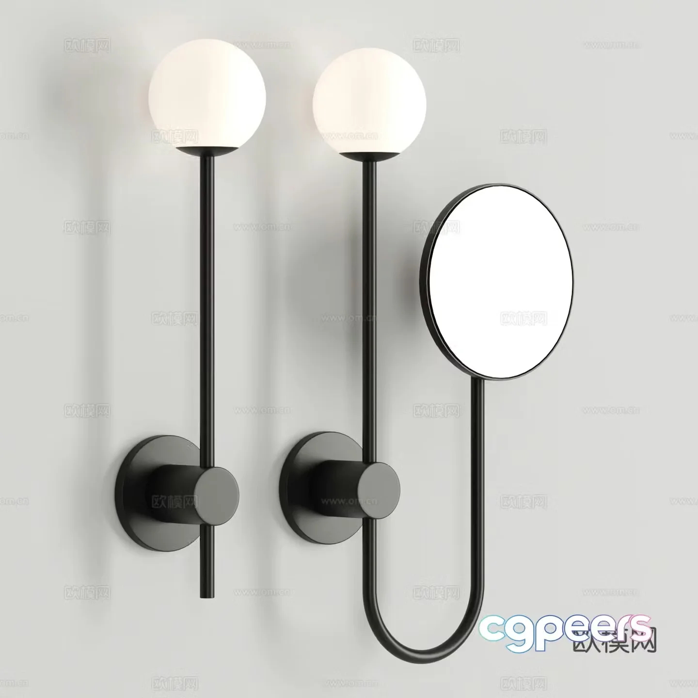 Minimalist wall lamp Art wall lamp Simple wall lamp Model wall lamp Small wall lamp Children’s wall lamp Garden 3D model