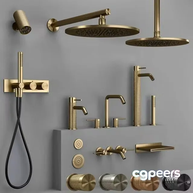 3ds Max Free – Gessi 316 collection bathroom faucet set (CESELLO-MECCANICA-INTRECCIO-TRAME)