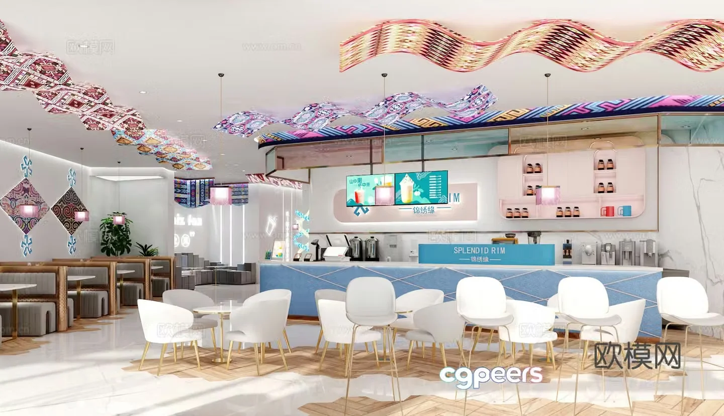 3D model of internet celebrity restaurant