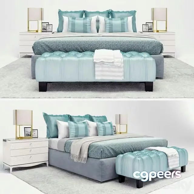 3ds Max Free – modern bed