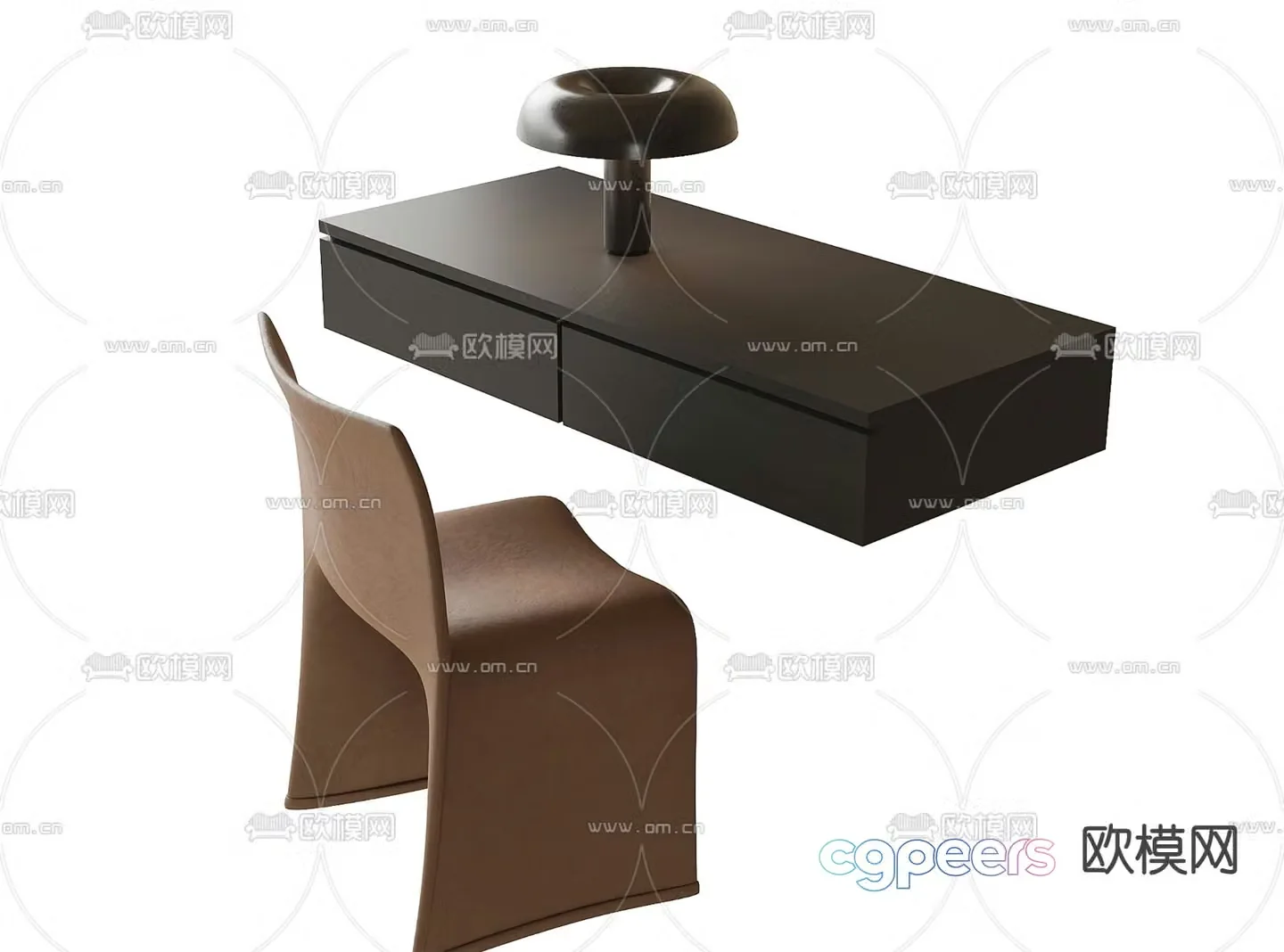 Modern desk chair 3d model