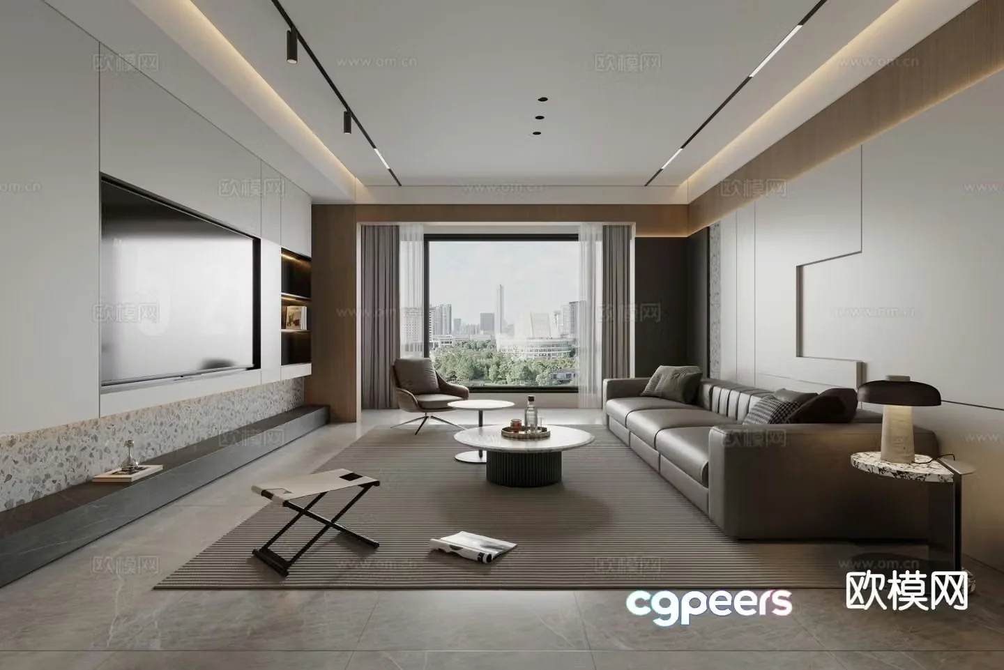 Modern living room 3d model
