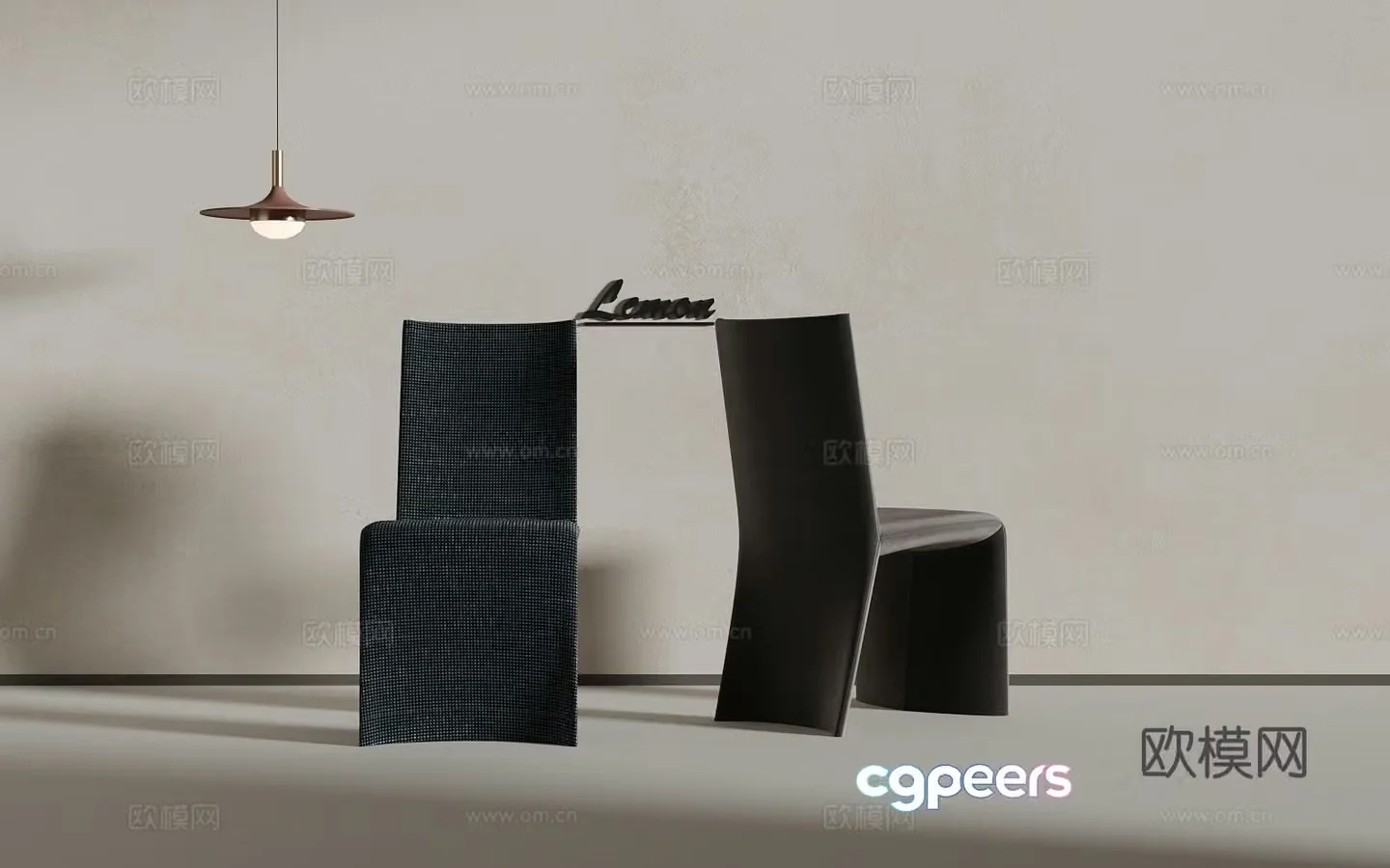 Modern single chair 3d model