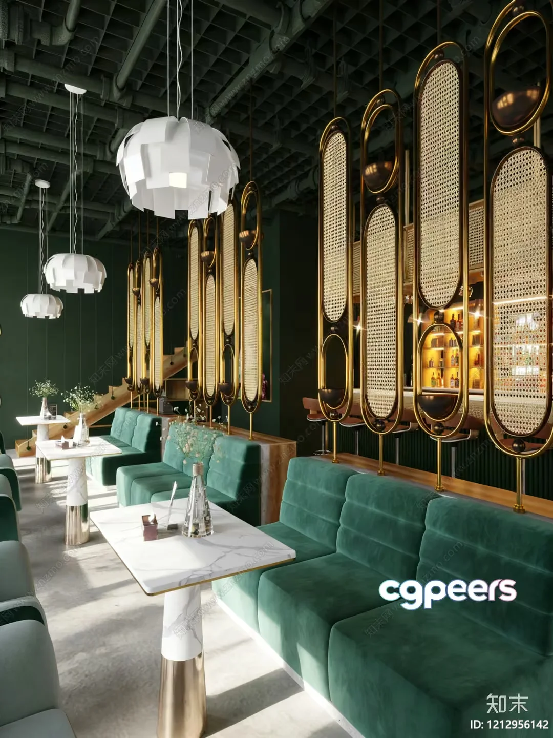 Modern Dining Room 3D Model – 12549 – VRAY Render