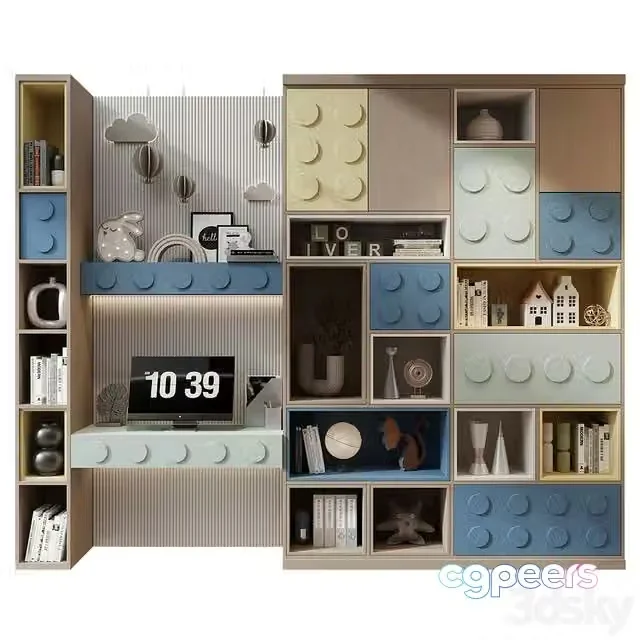 3ds Max Free – Furniture composition GHS-2680