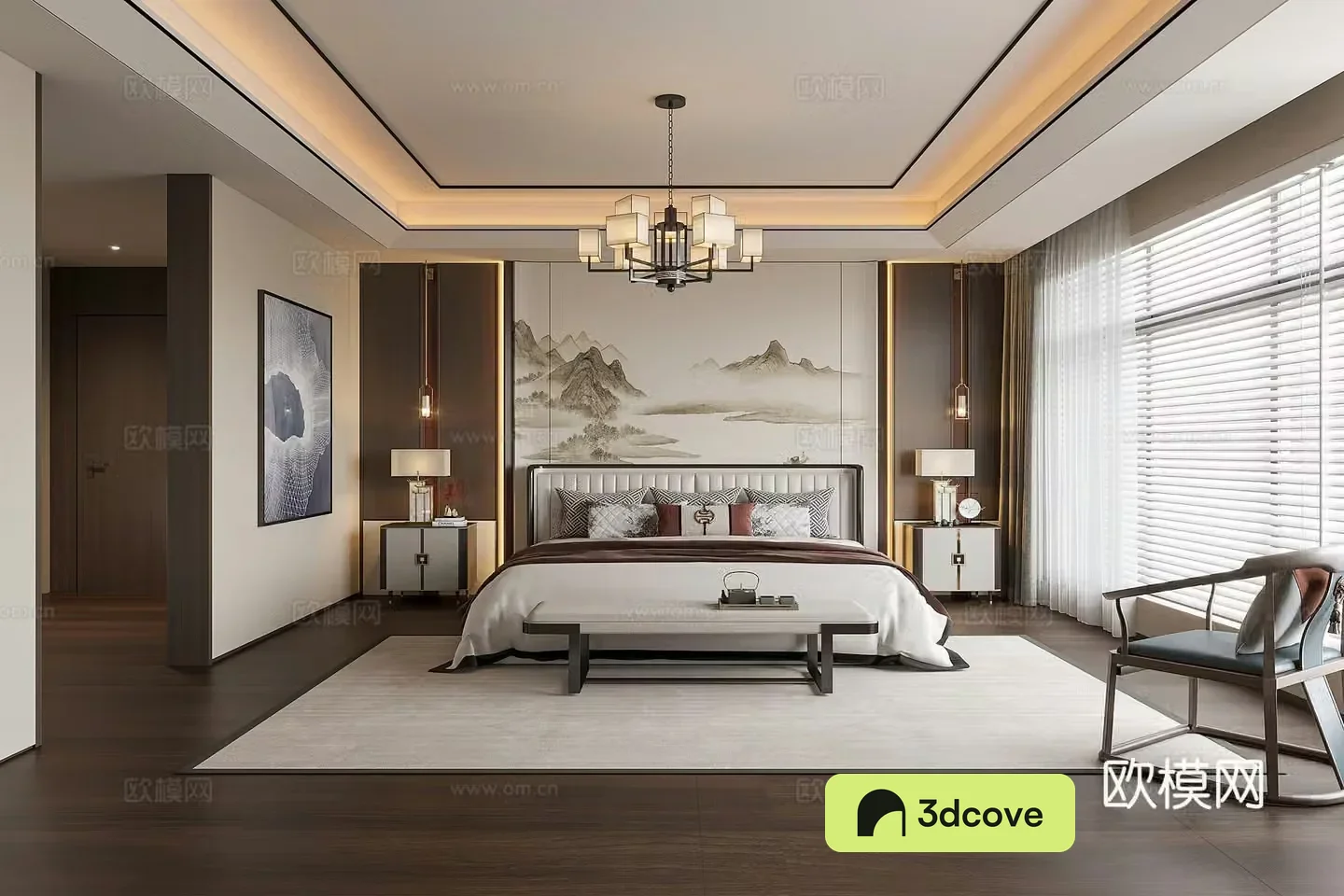 New Chinese bedroom