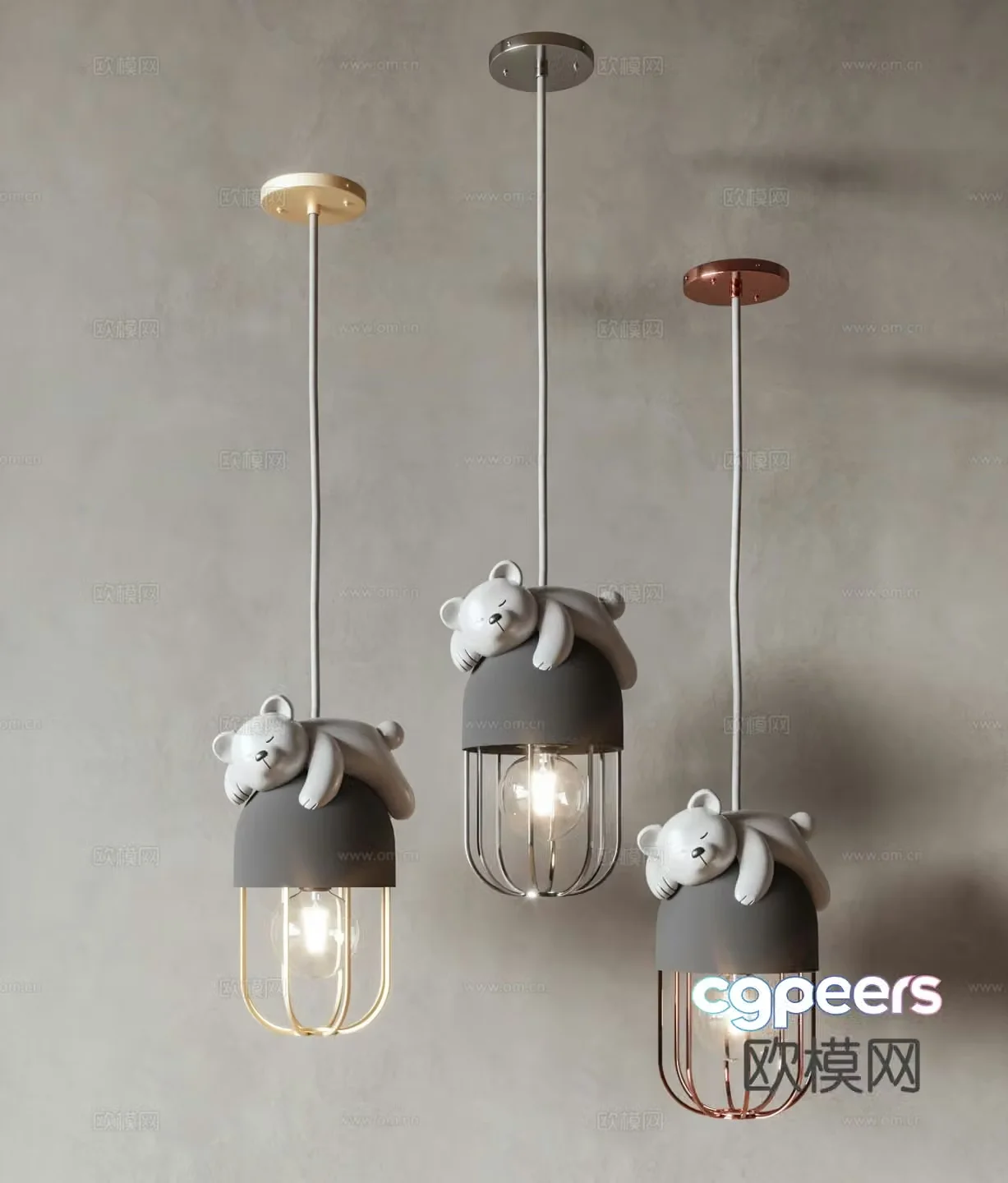 Children’s chandelier cartoon chandelier 3d model