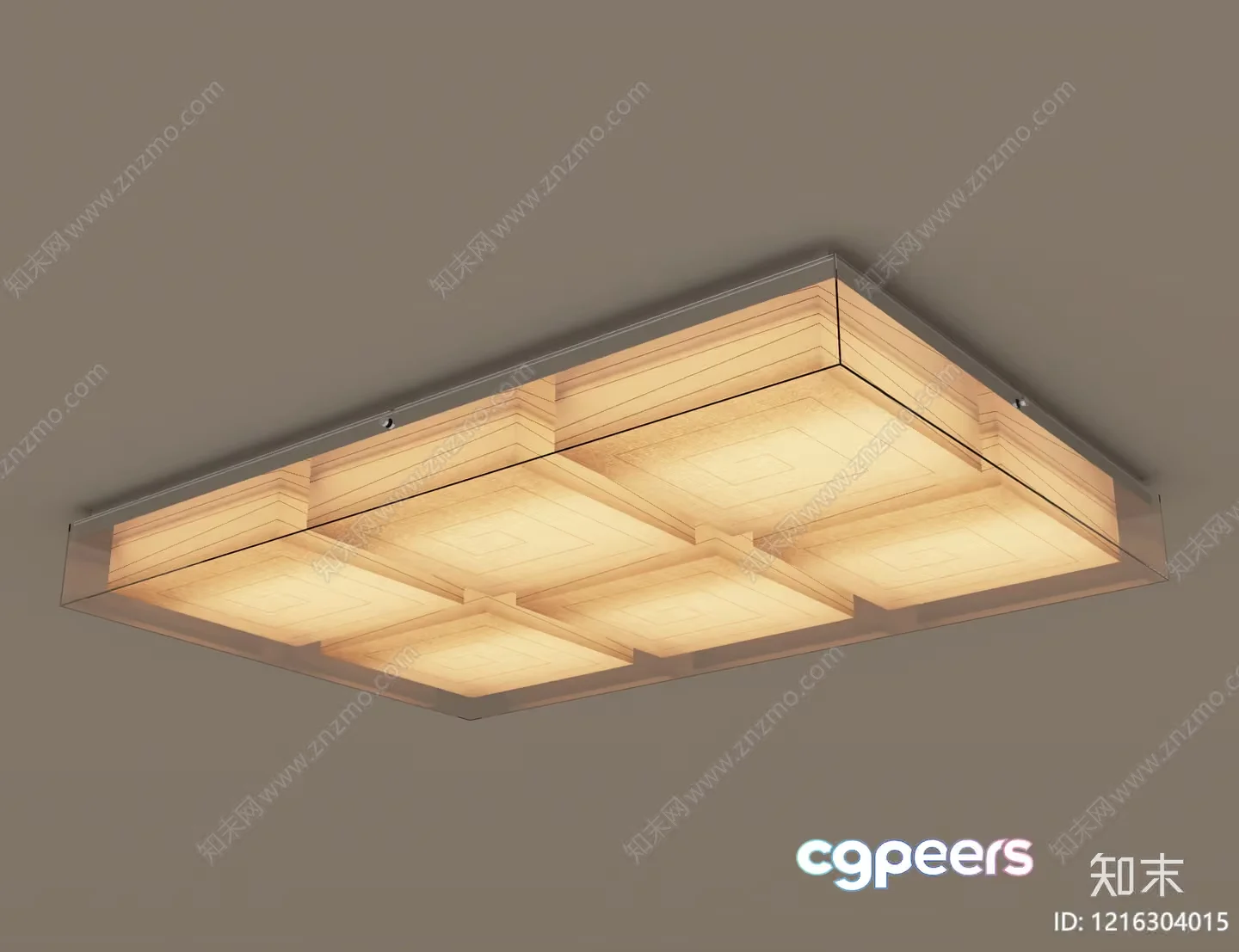 Gold Light Fixture 3D Model – 13208 – VRAY Render