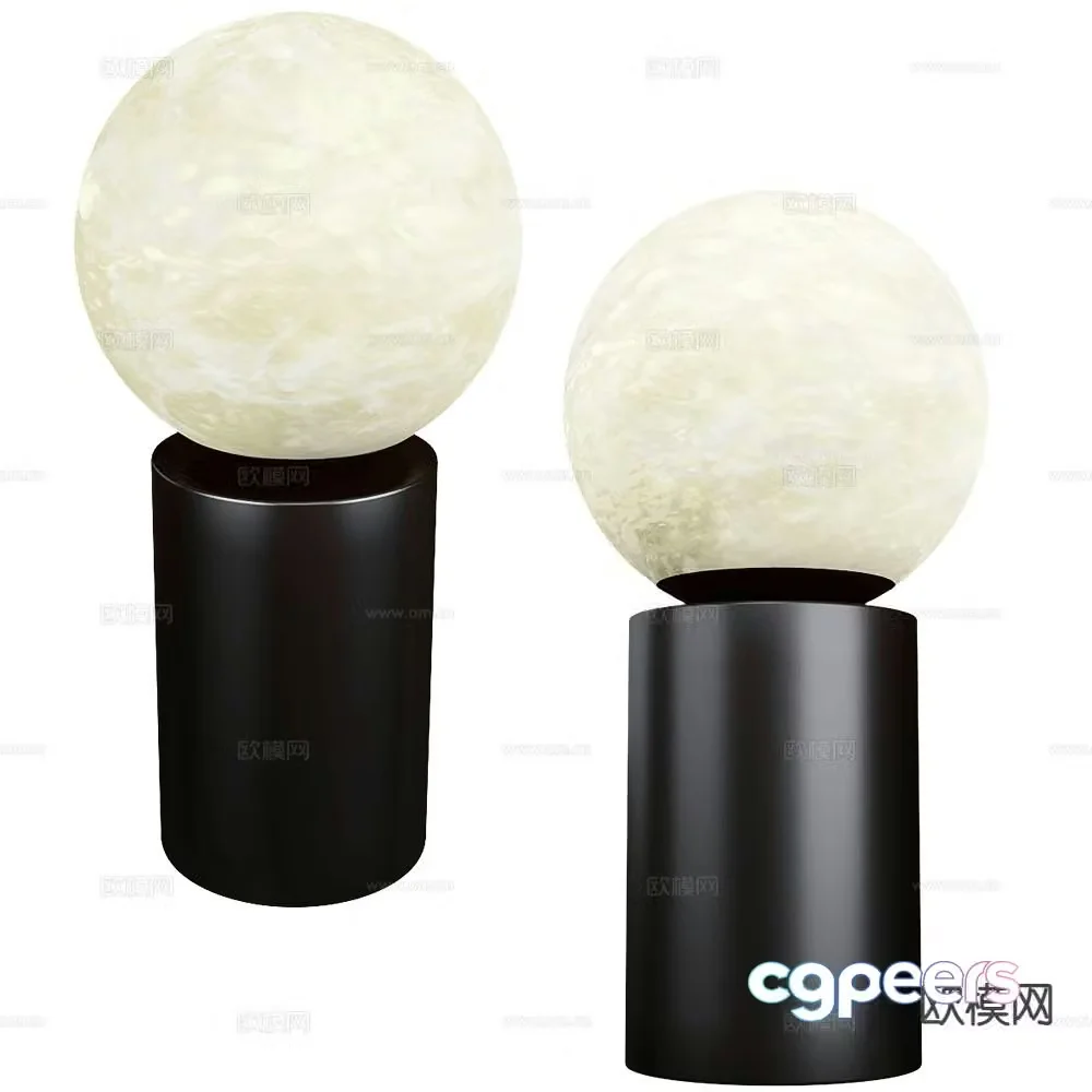 Alma moon lamp desk lamp 3d model