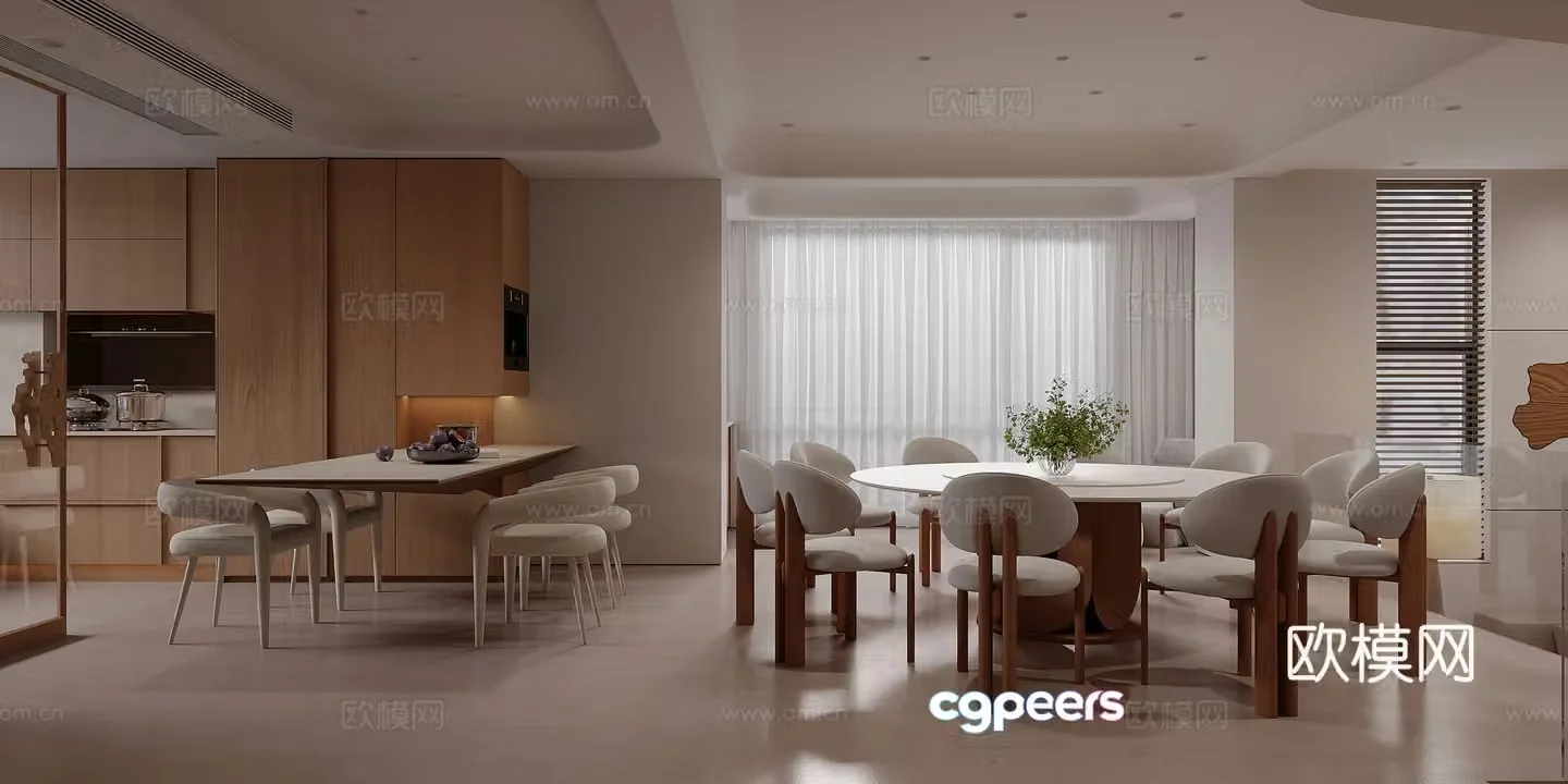 Modern restaurant 3d model