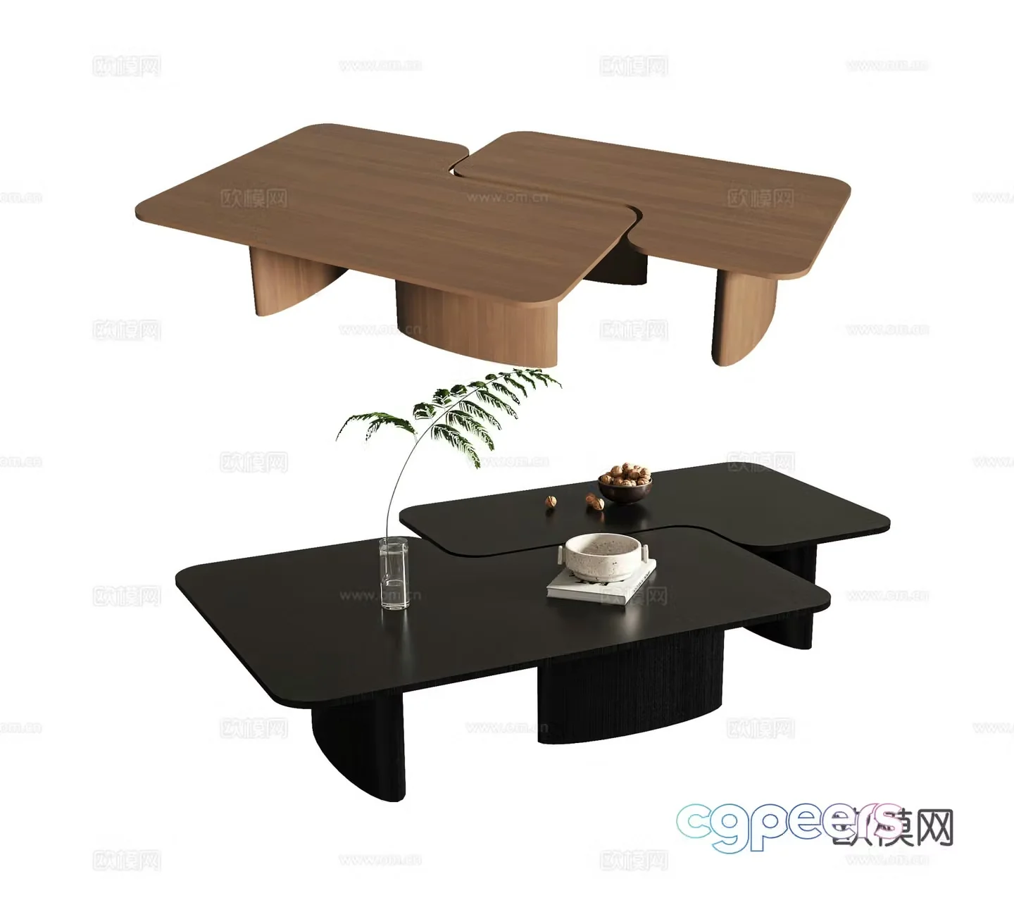 Modern coffee table 3d model