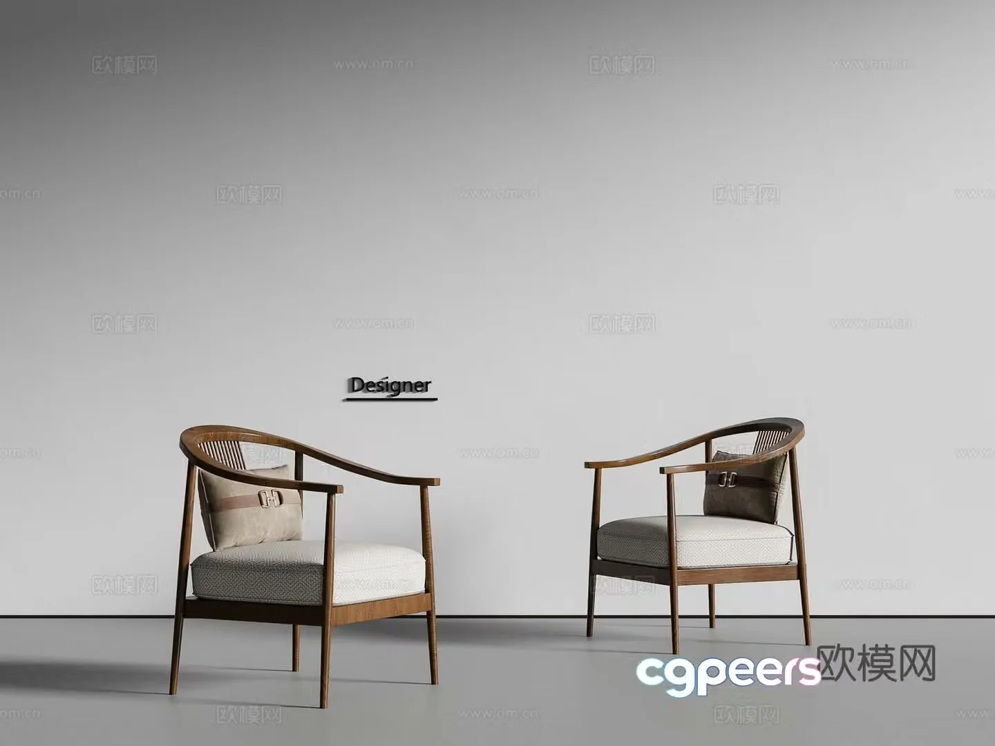 New Chinese style leisure chair sofa chair 3d model