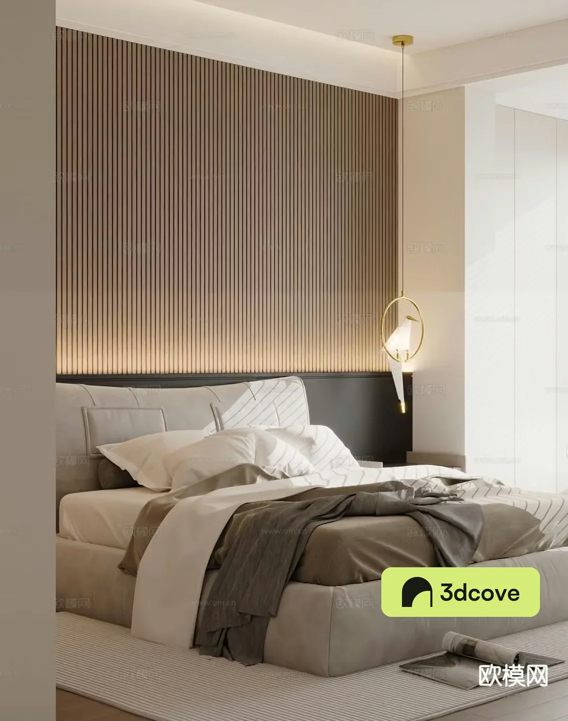 Modern double bed