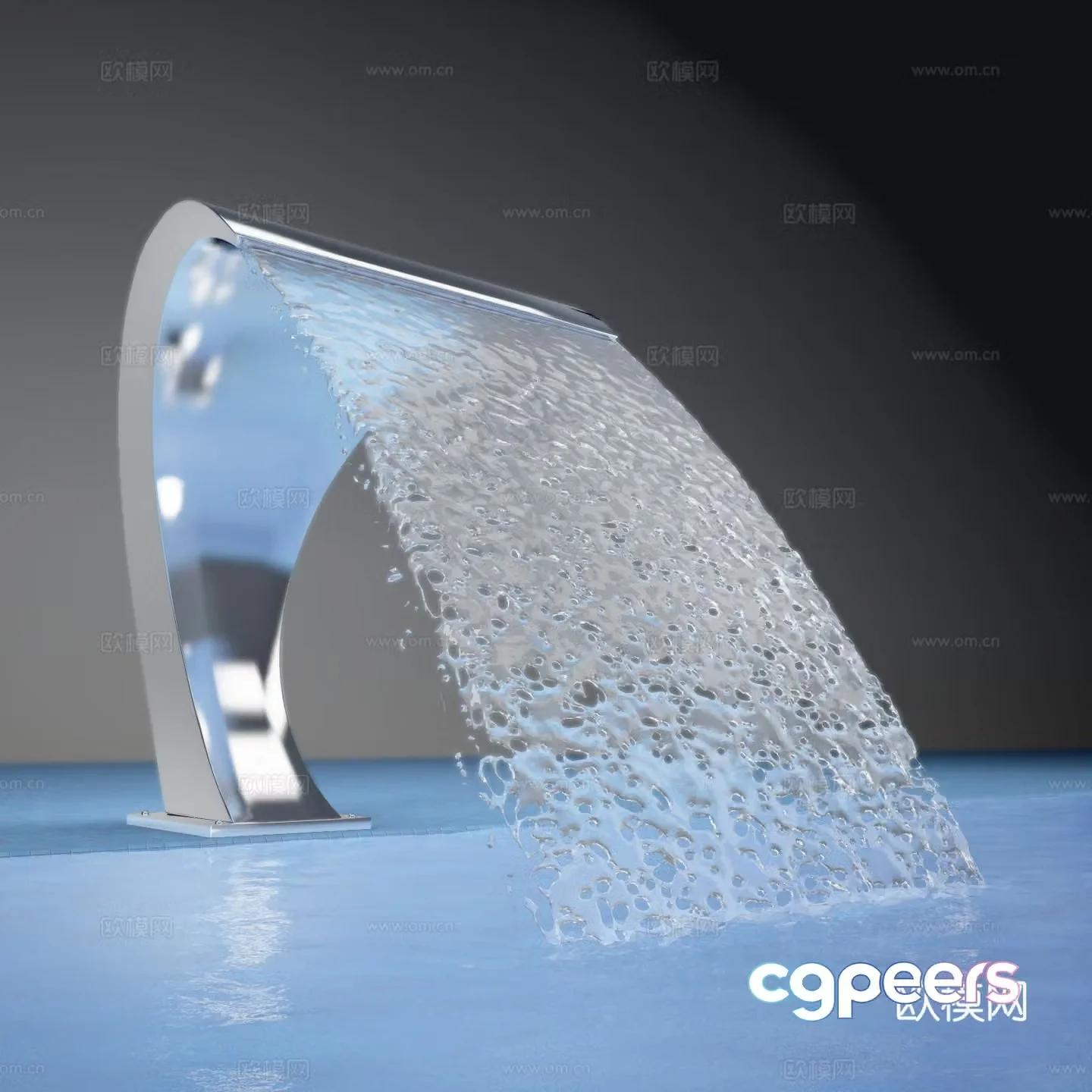 Modern Fountain Fountain Sculpture 3d Model