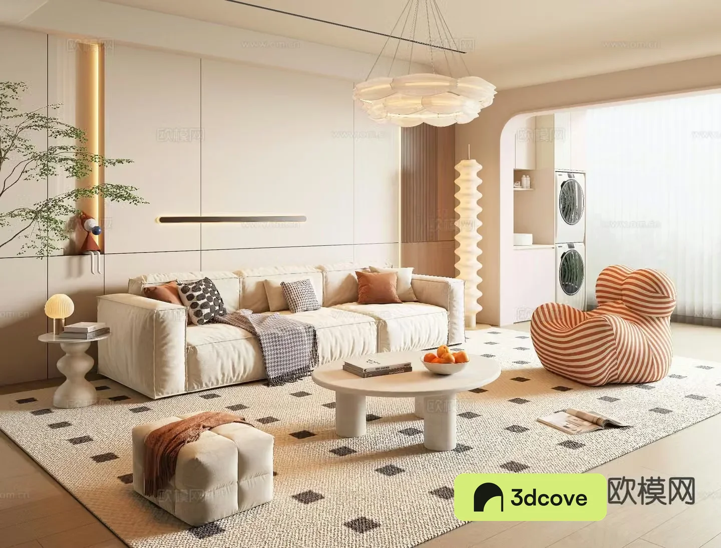 Cream style living room