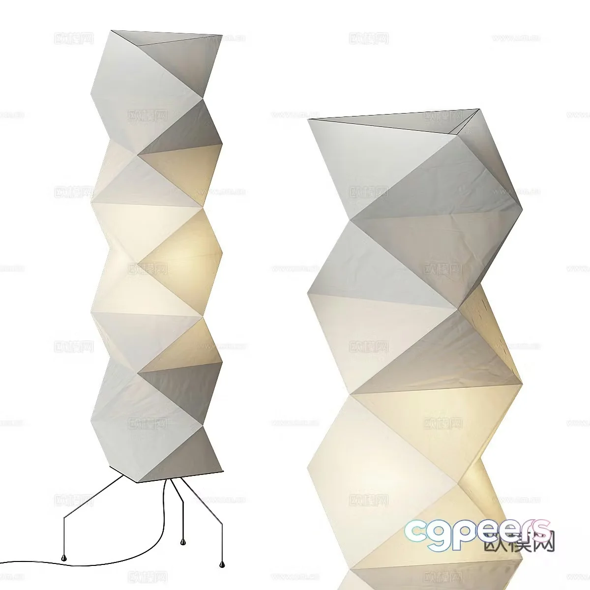 New Chinese floor lamp 3D model