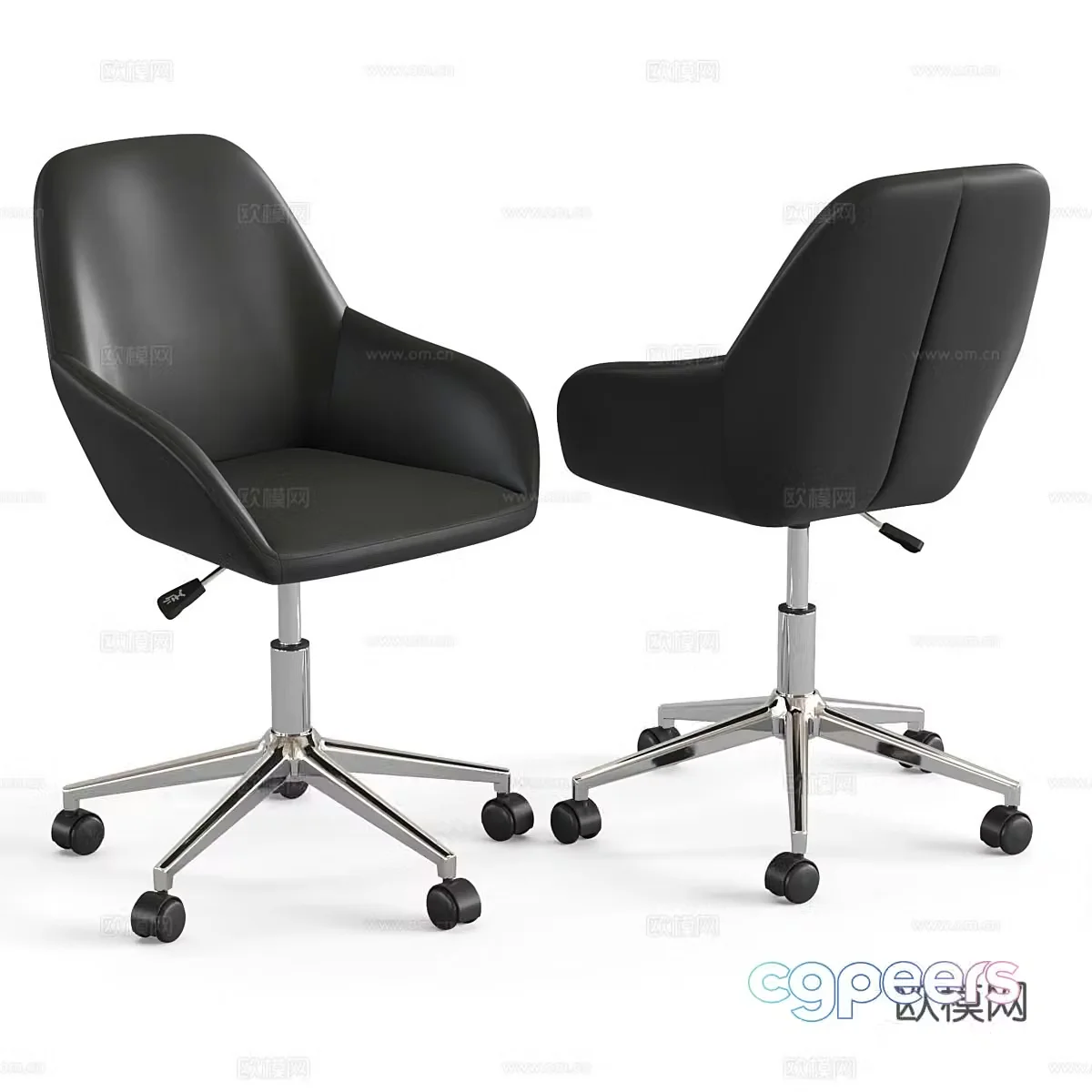 Modern Italian office chair 3d model