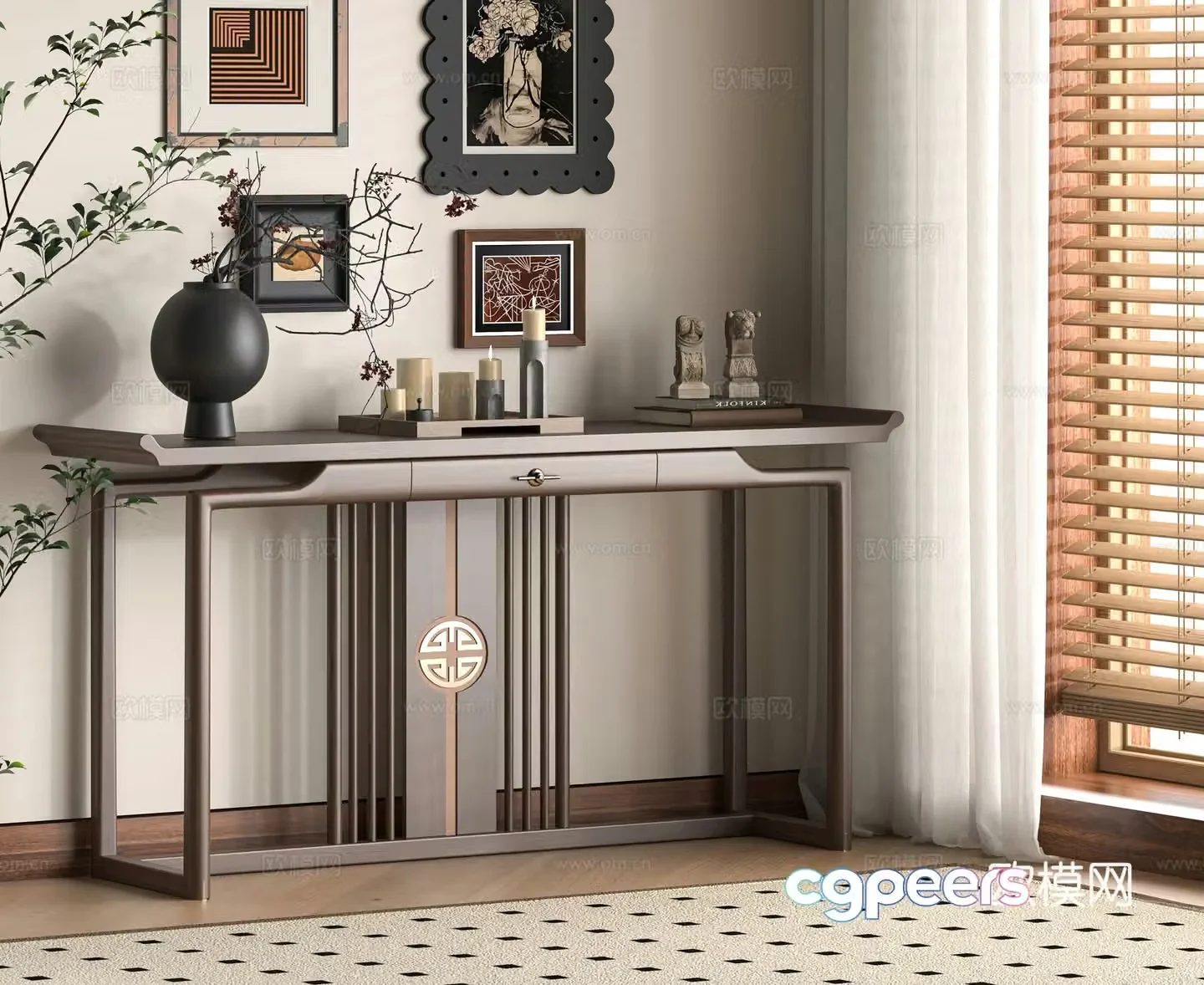 New Chinese style 3D model