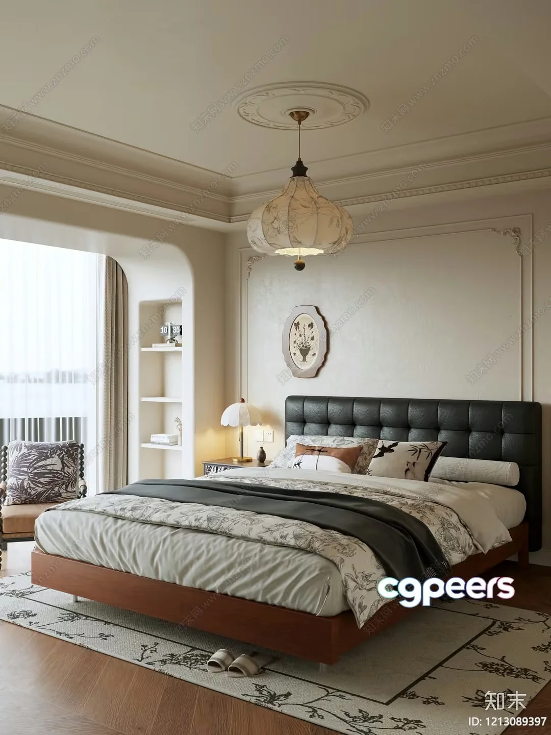 Cozy Bedroom 3D Model – 21472 – VRAY Render