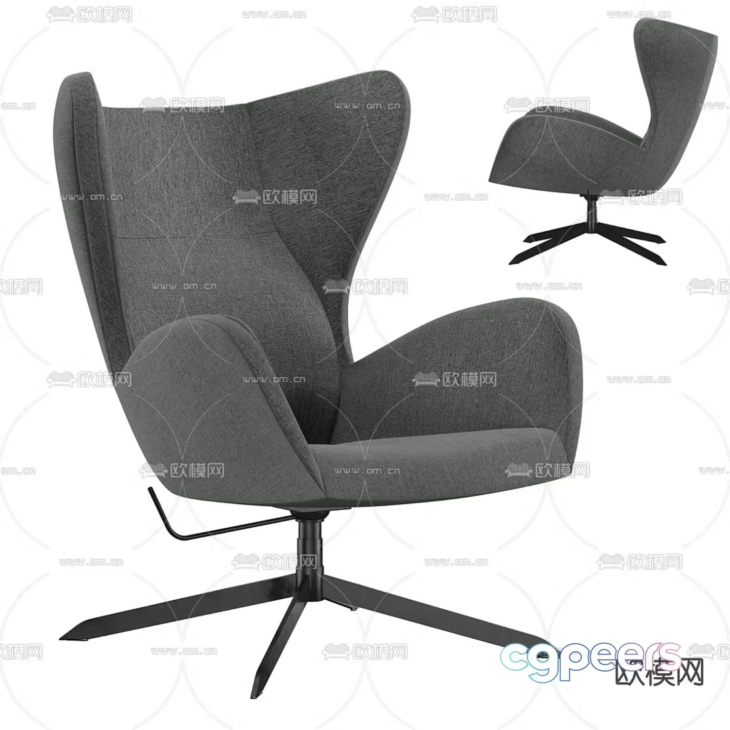 Office chair conference chair staff chair 3d model