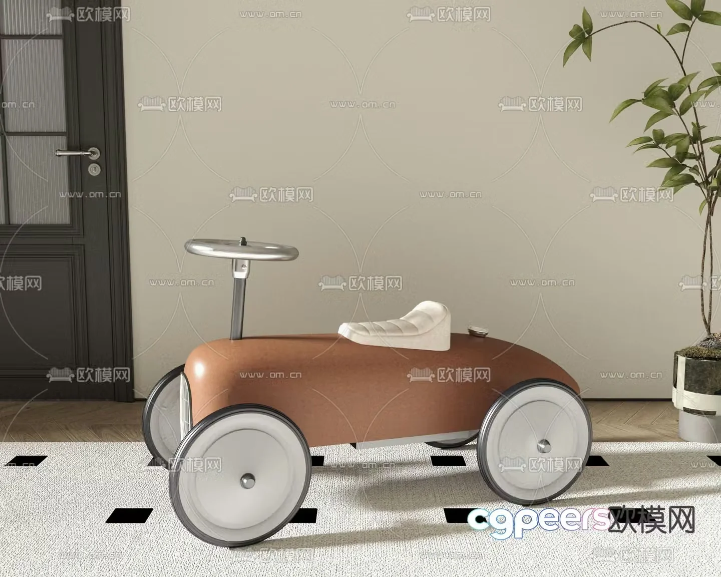 Children’s toy car 3d model