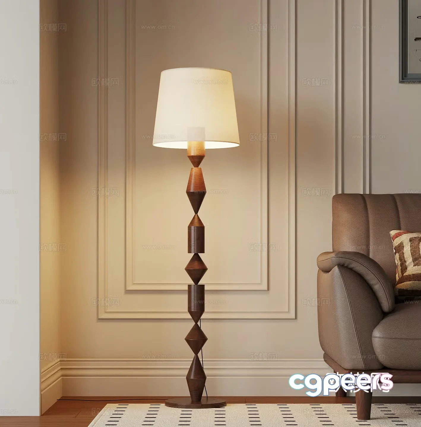 06 Floor lamp French medieval floor lamp 3D model