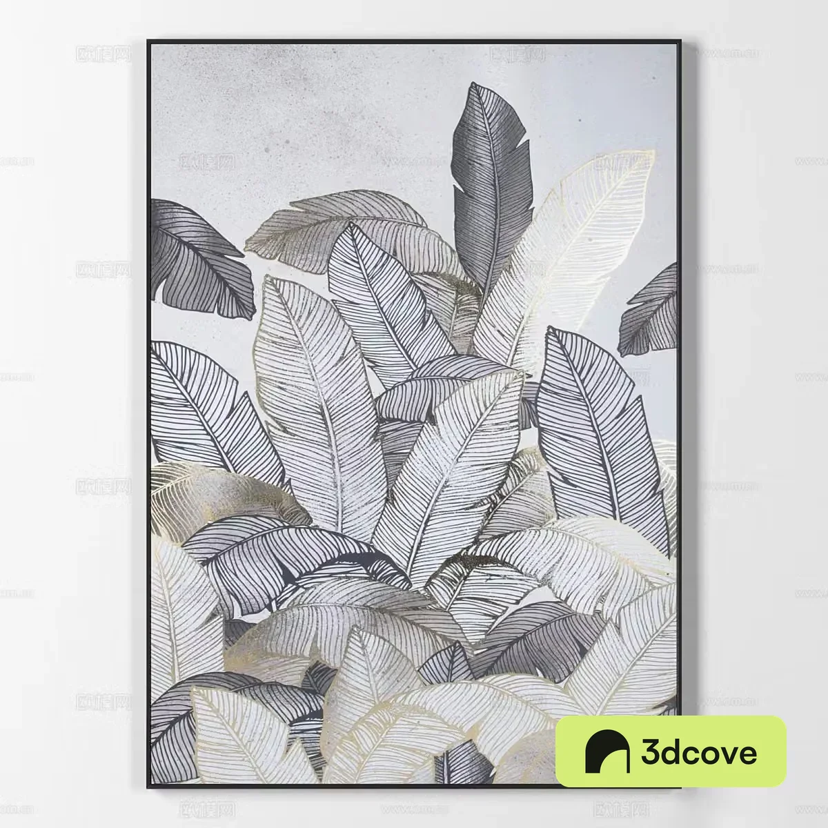 Botanical painting abstract painting