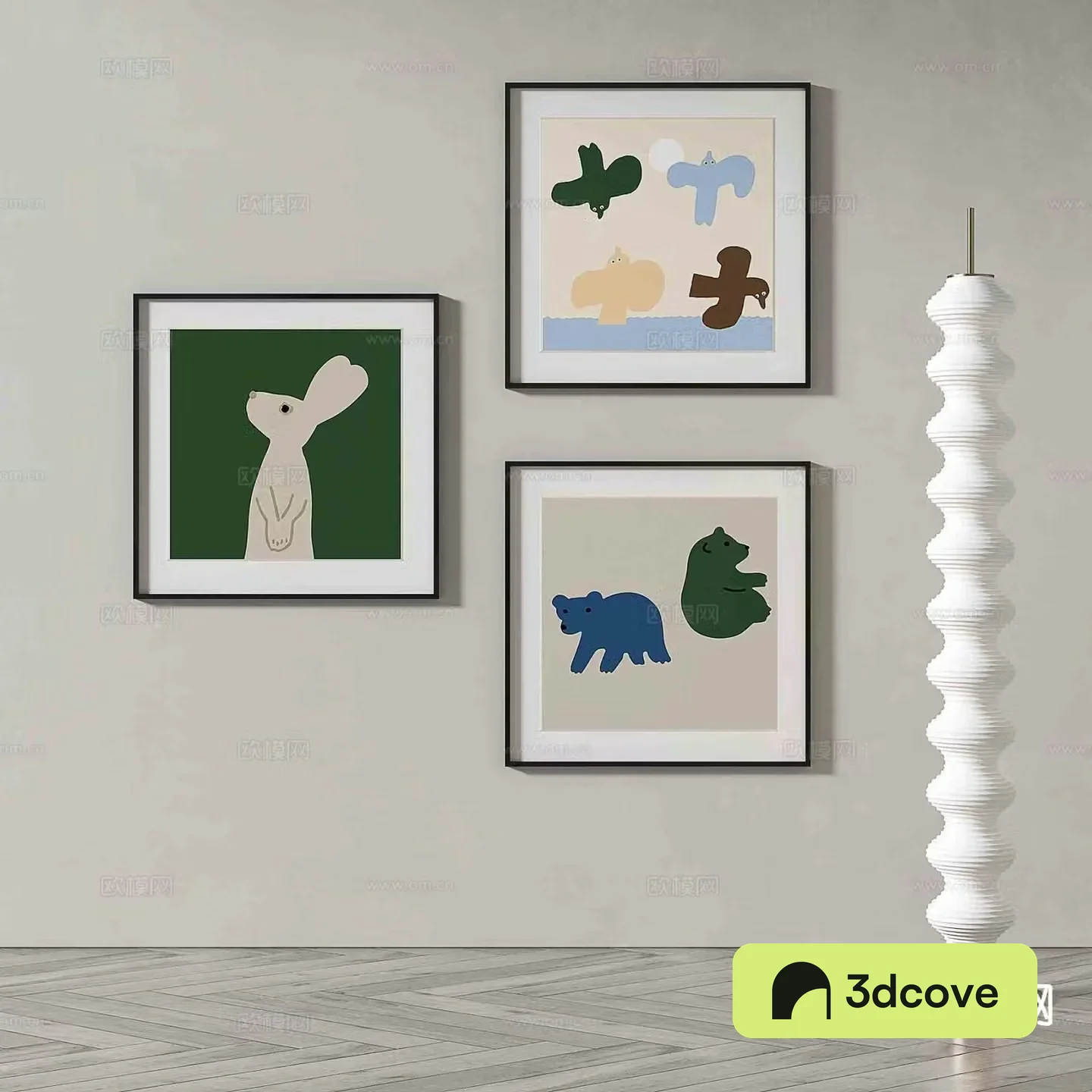 Modern art painting cartoon painting decorative painting