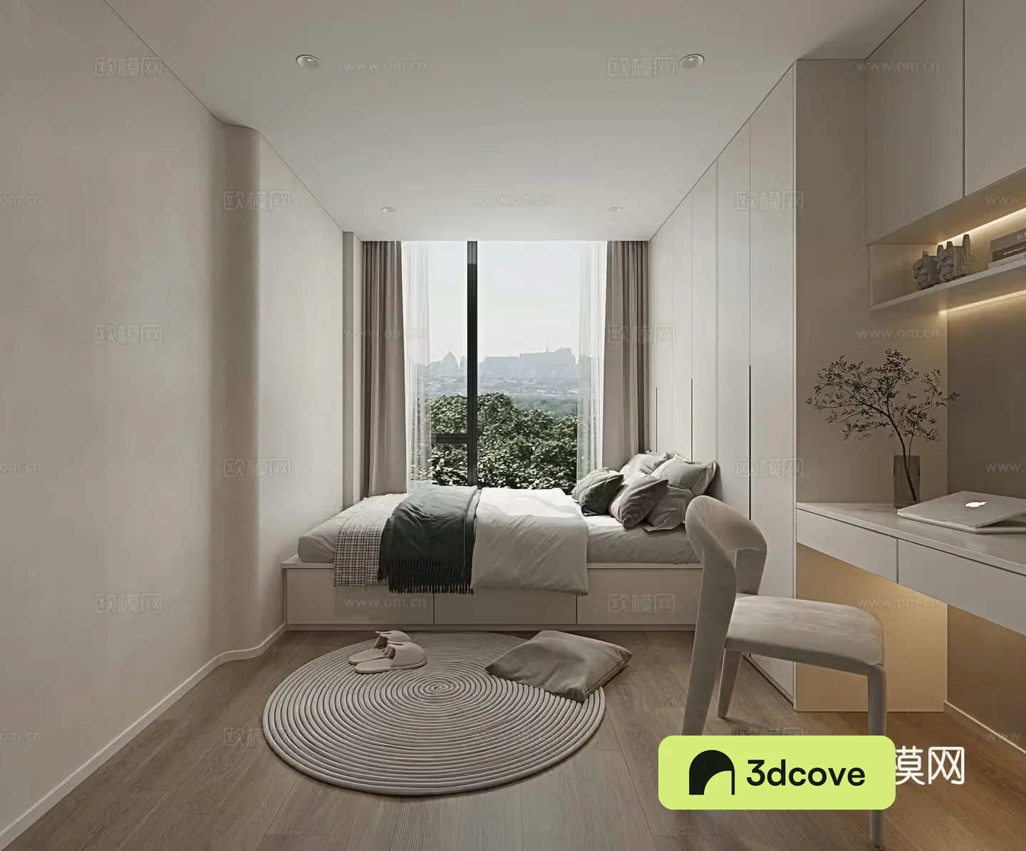 Modern tatami bedroom