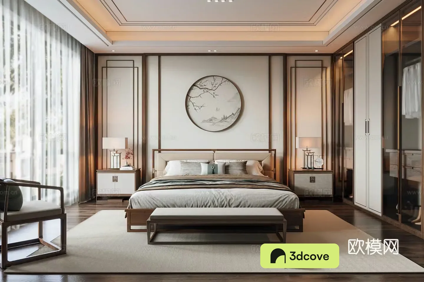 New Chinese Song style bedroom