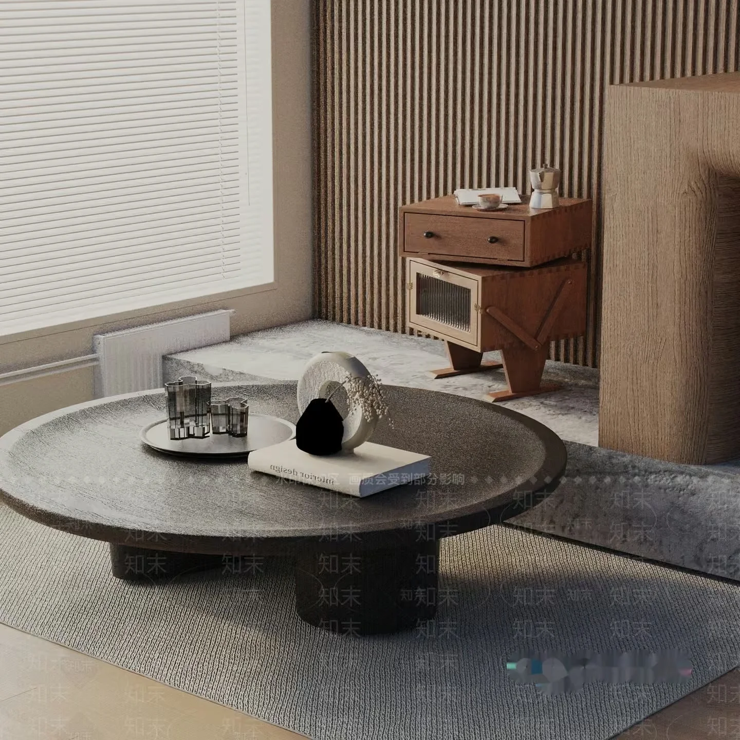 Modern Living Room 3D Model – 8625 – VRAY Render