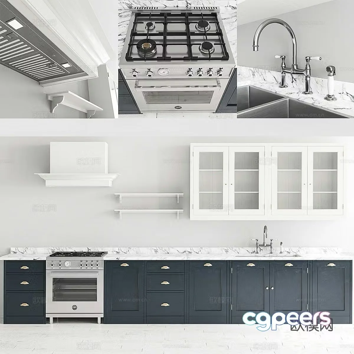 French cabinet 3d model