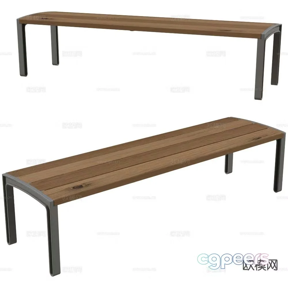 MmcitÃ© stool bench 3d model