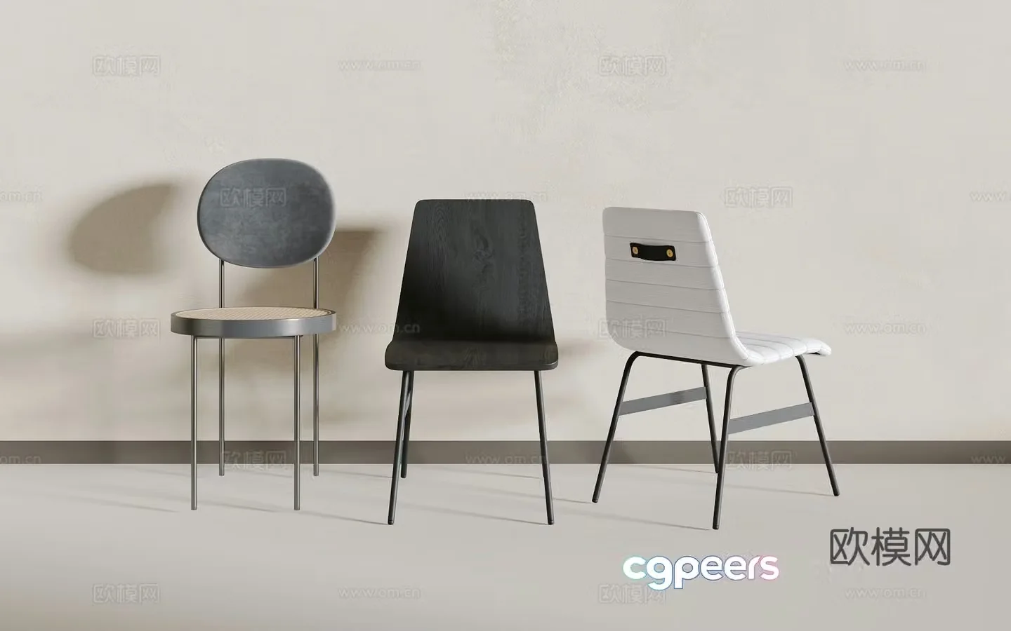 Modern single chair 3d model