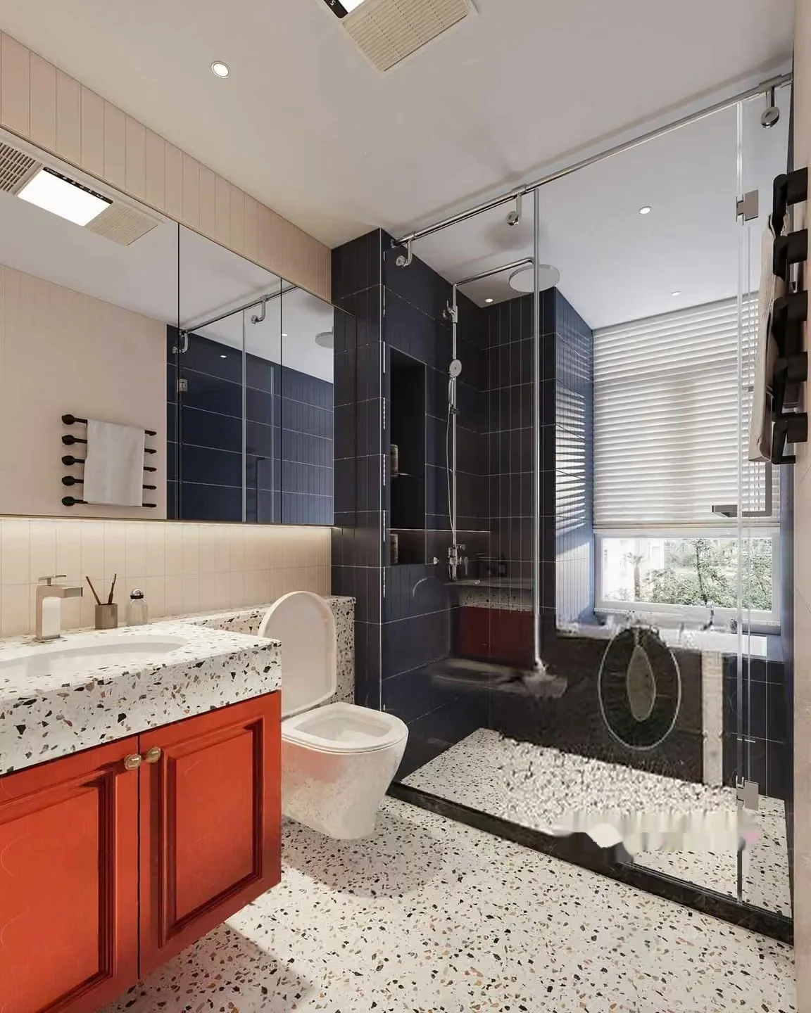 Modern Bathroom Design 3D Model – 22500 – VRAY Render