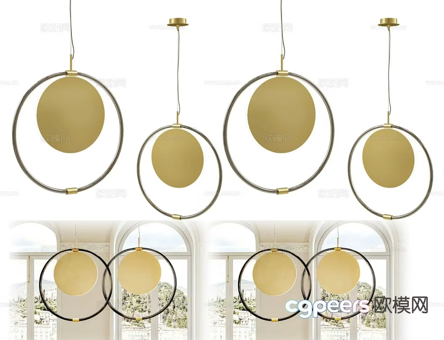 Light luxury small chandelier restaurant chandelier 3d model