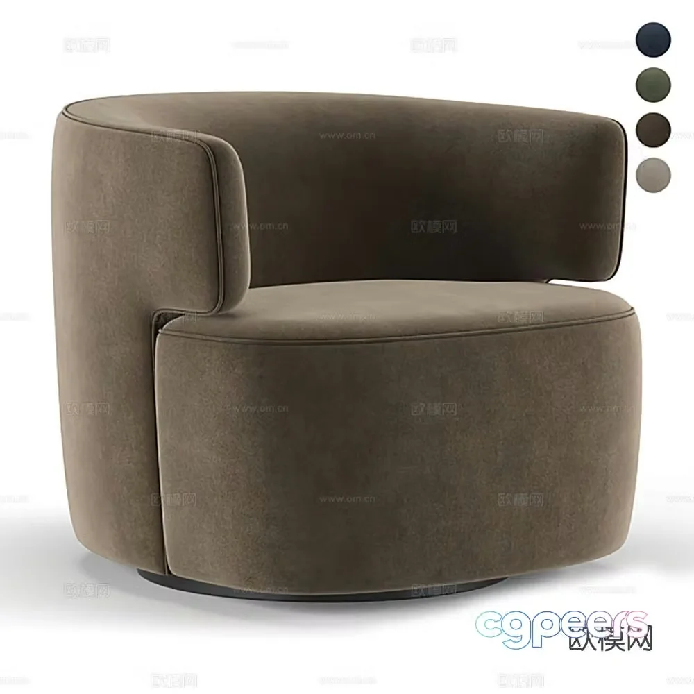 Single sofa leisure sofa 3d model