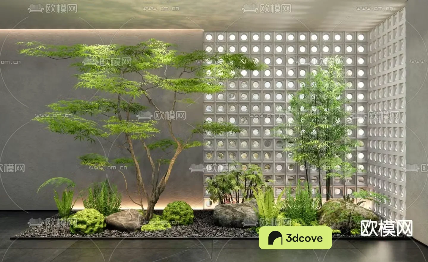Indoor landscape plant landscaping