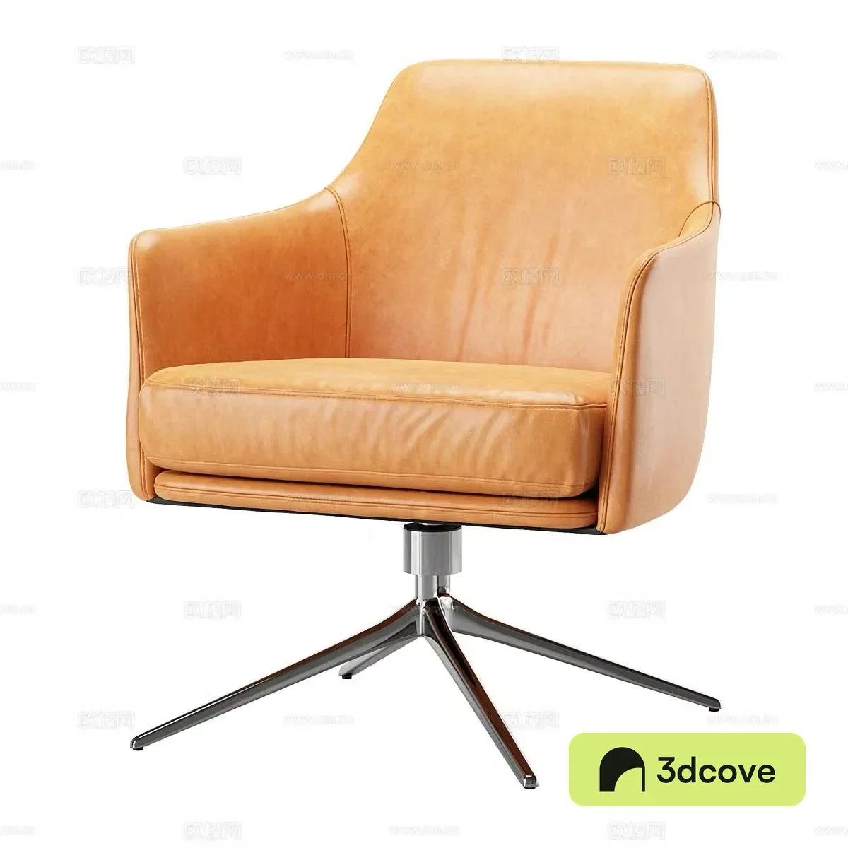 Single sofa leather sofa