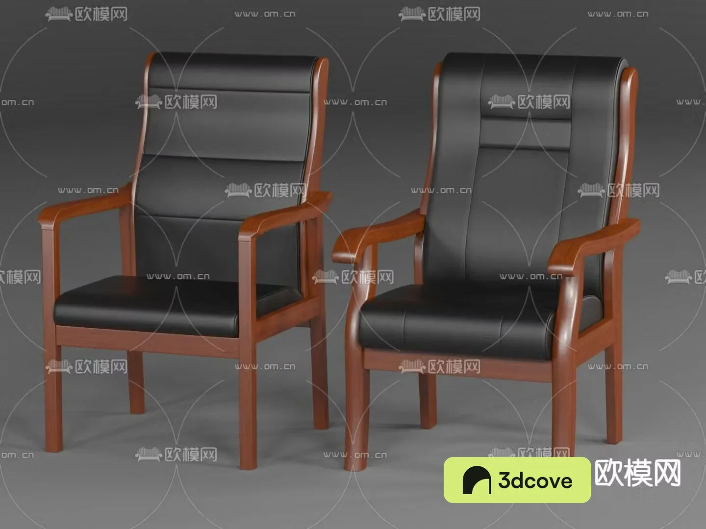 Solid wood office chair armchair conference chair