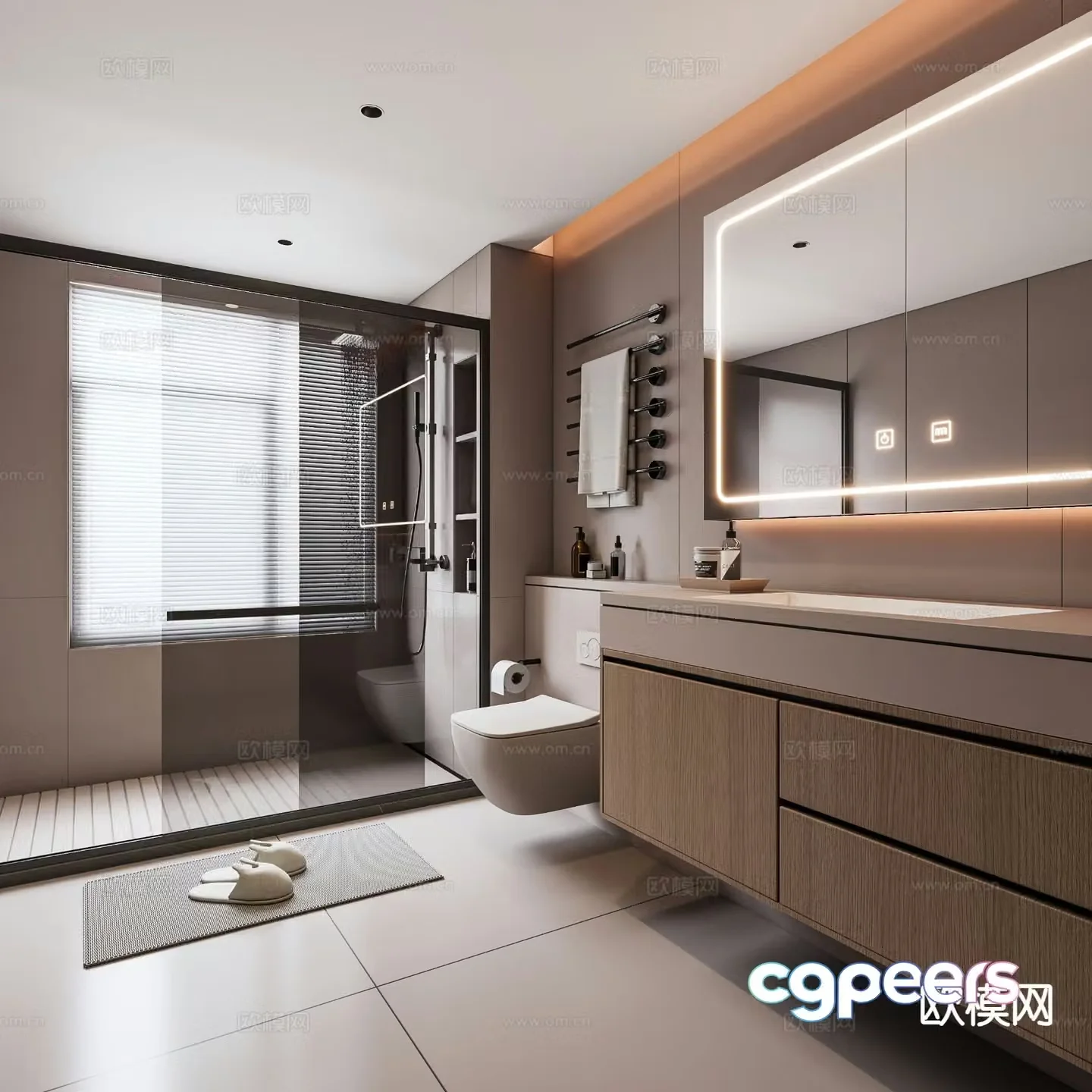 Italian bathroom bathroom 3d model