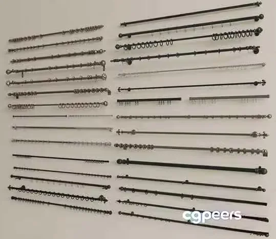 A Collection Of Swords 3D Model – 10761 – VRAY Render