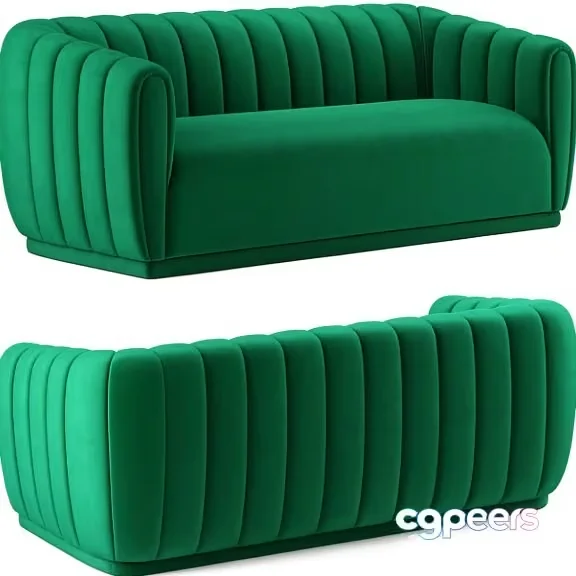 Green Couch 3D Model – 15539 – VRAY Render