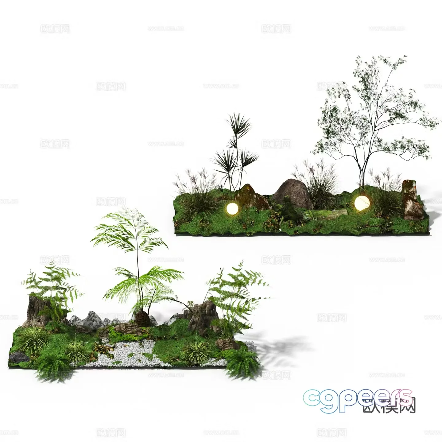 Plant landscaping plant pile 3d model