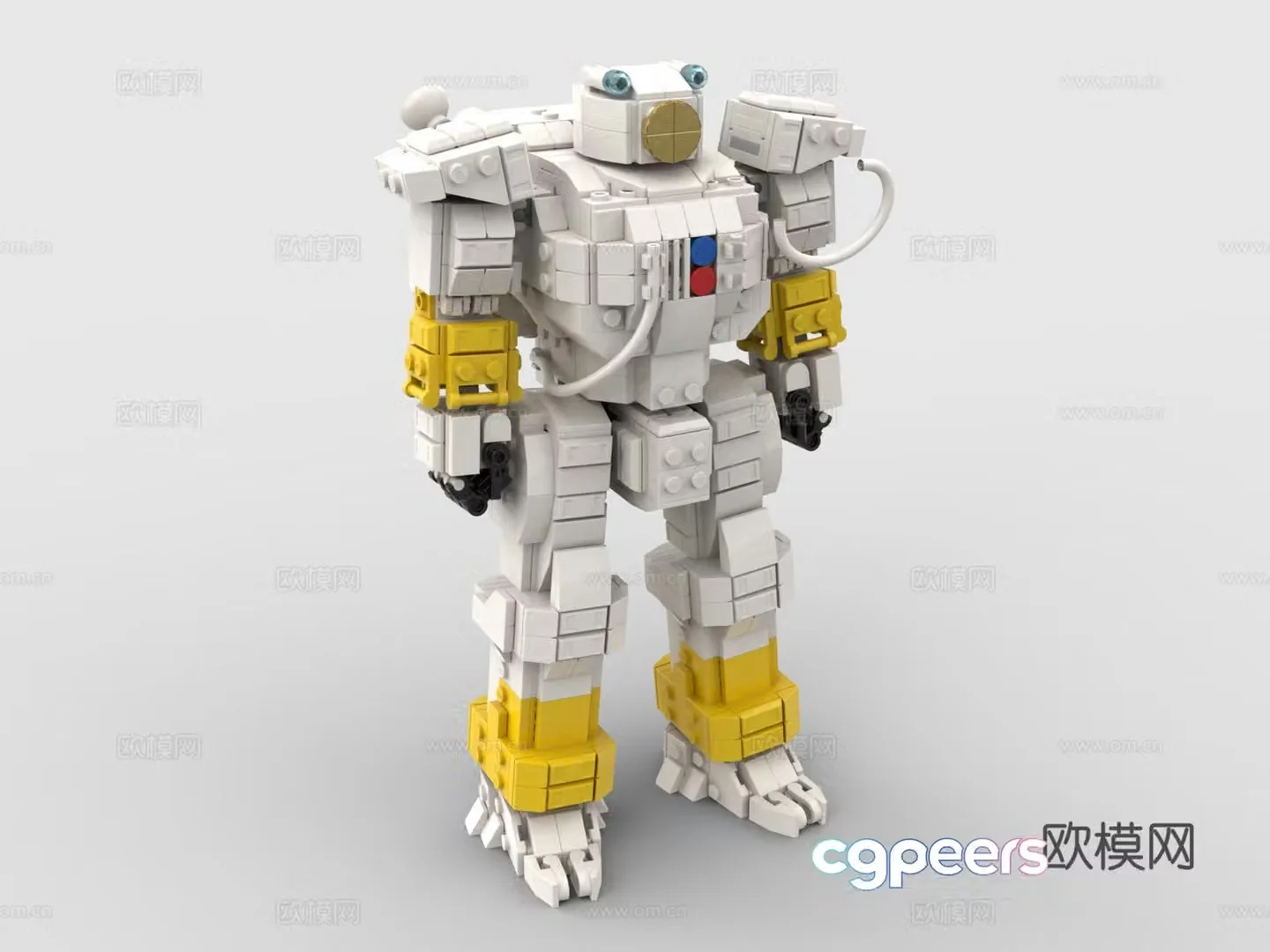 Lego LEGO toys building blocks gundam robot battle robot 3d model