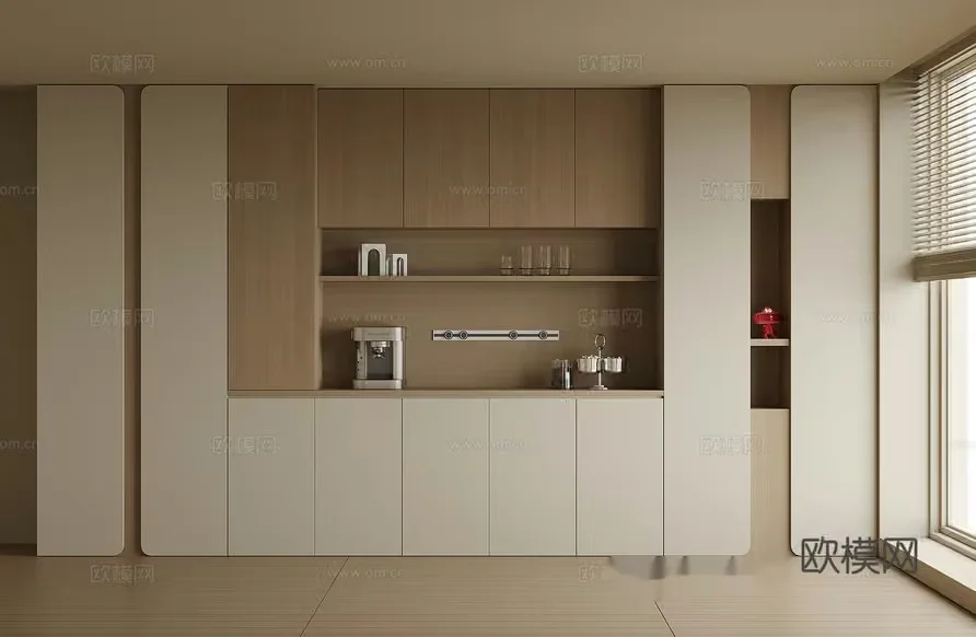 Modern Kitchen Setup 3D Model – 9165 – VRAY Render