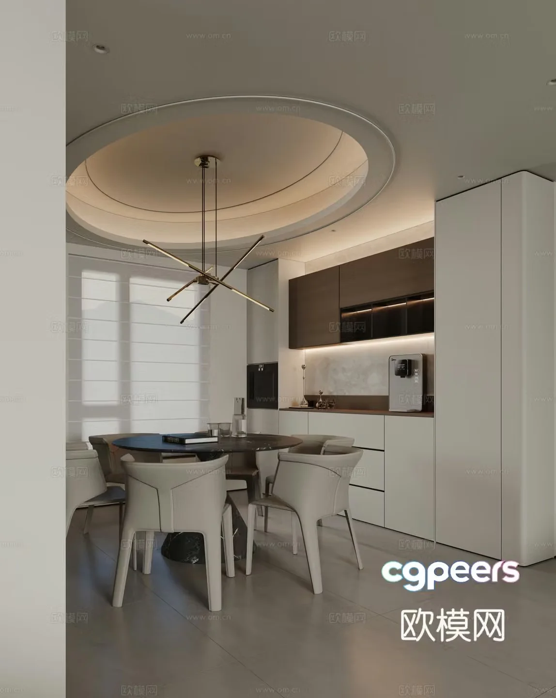 Modern restaurant 3d model