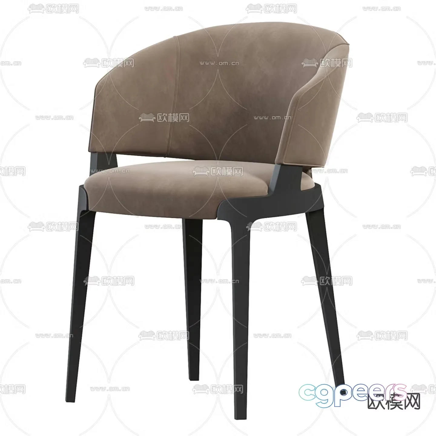 Modern chair dining chair 3d model